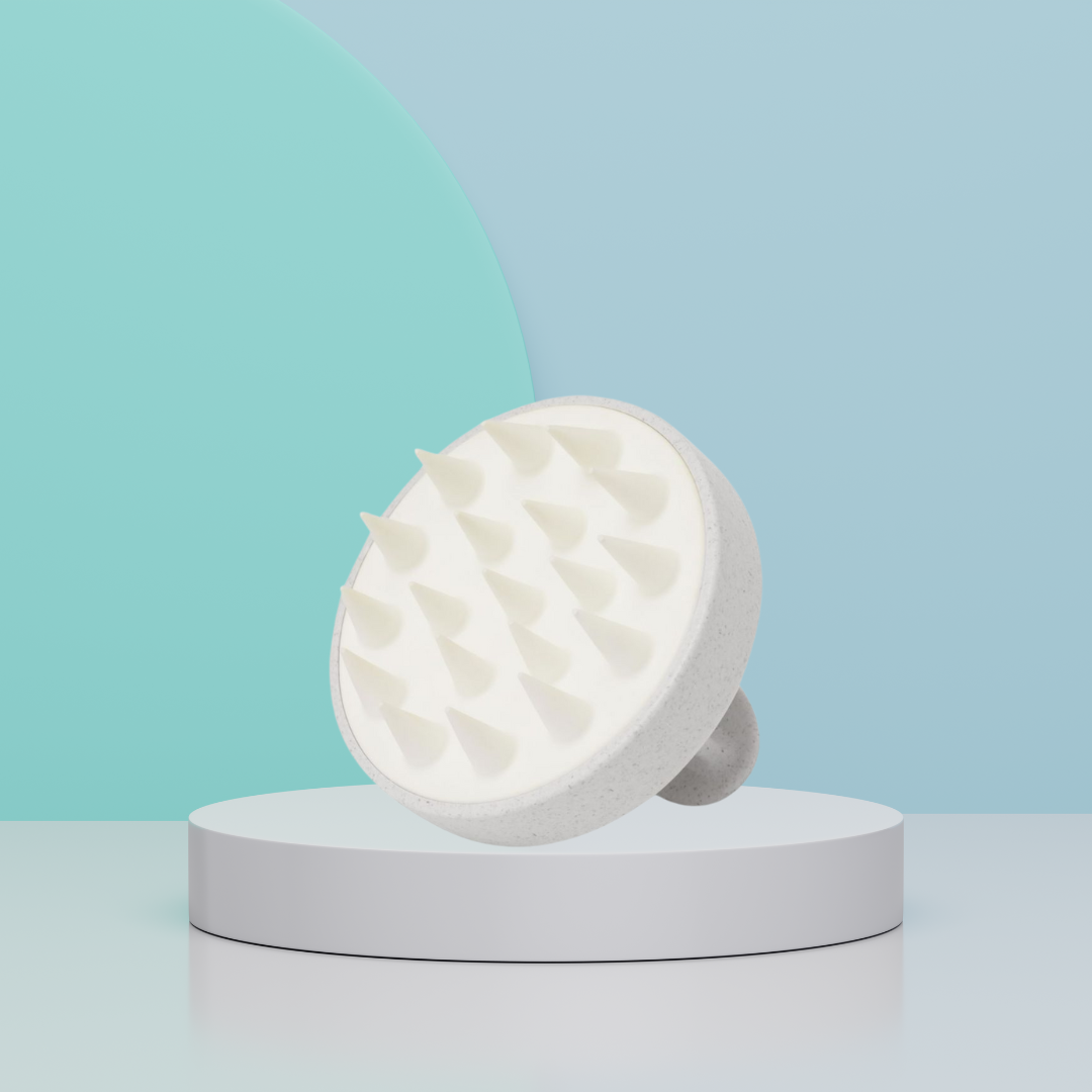 Kopfhautbürste mit Silikonnoppen