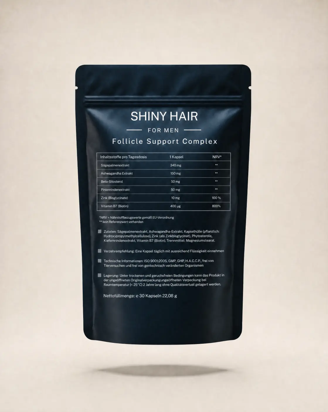 ShinyHair - Follicle Support Complex - for men