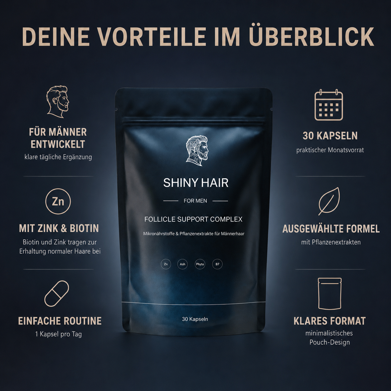 ShinyHair - Follicle Support Complex - for men