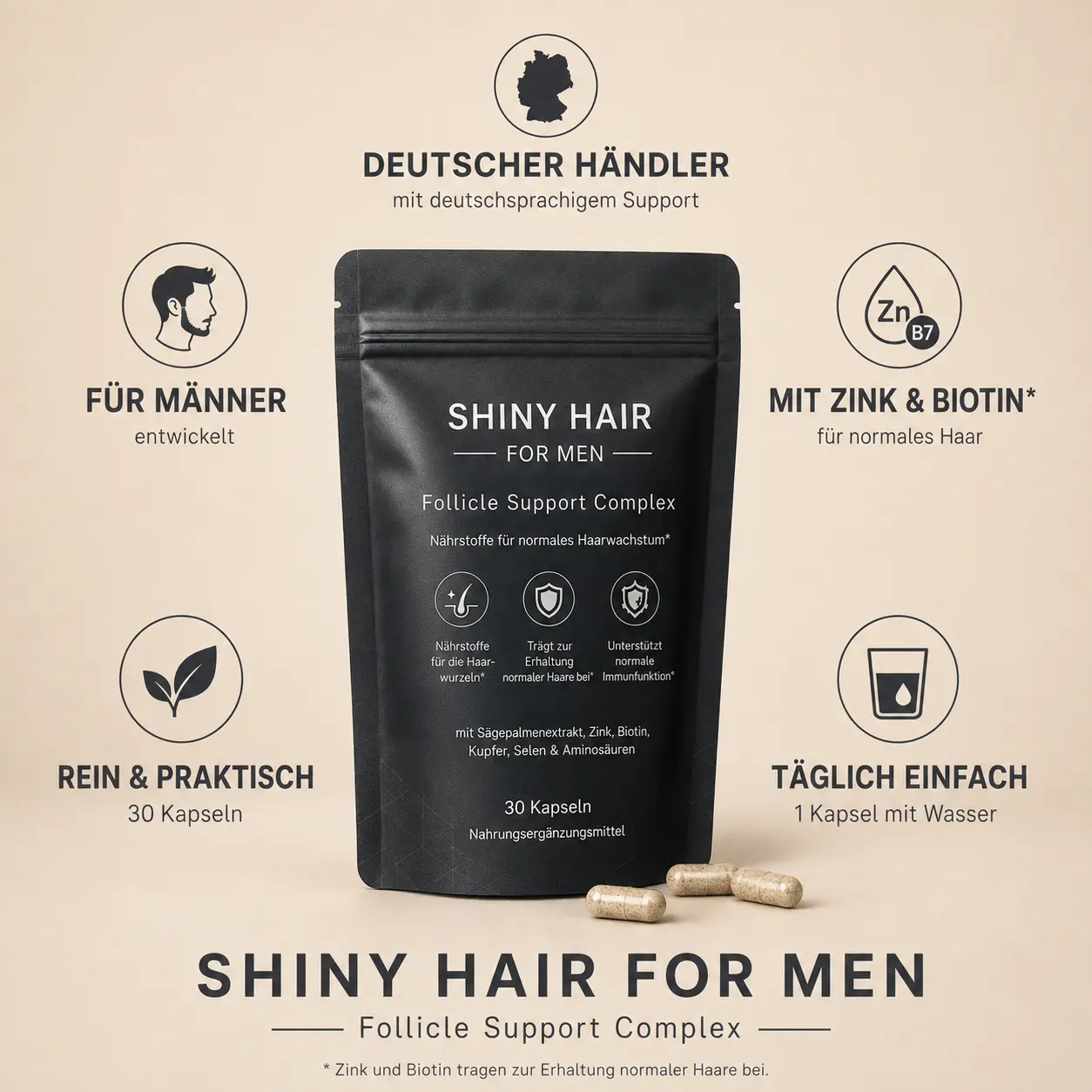 ShinyHair - Follicle Support Complex - for men